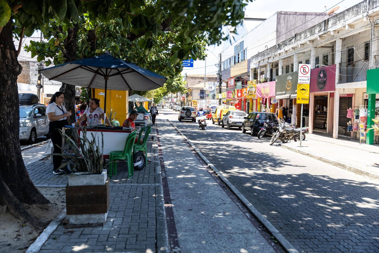 Canteiro central da avenida Mozart Lucena