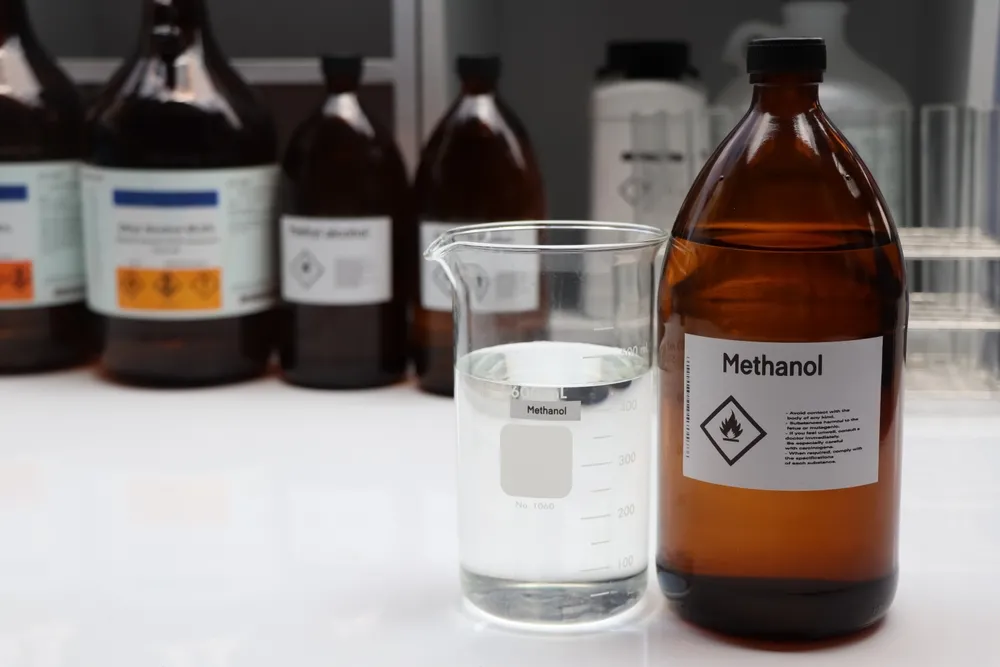 O metanol é um produto altamente perigoso quando ingerido.