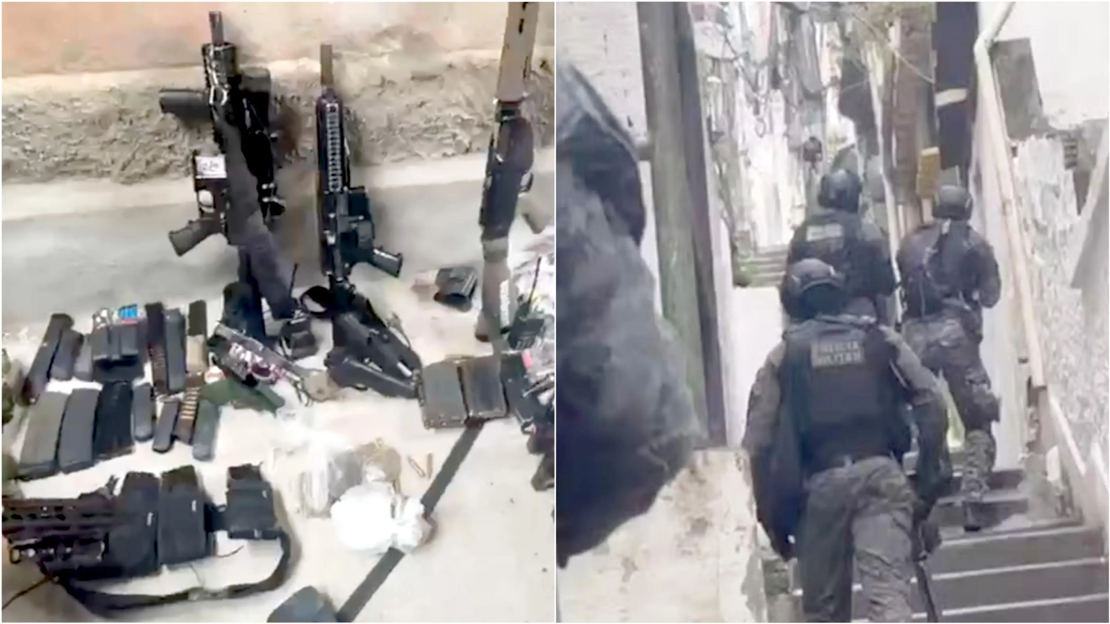 Armas apreendidas em operação da polícias no Rio de Janeiro