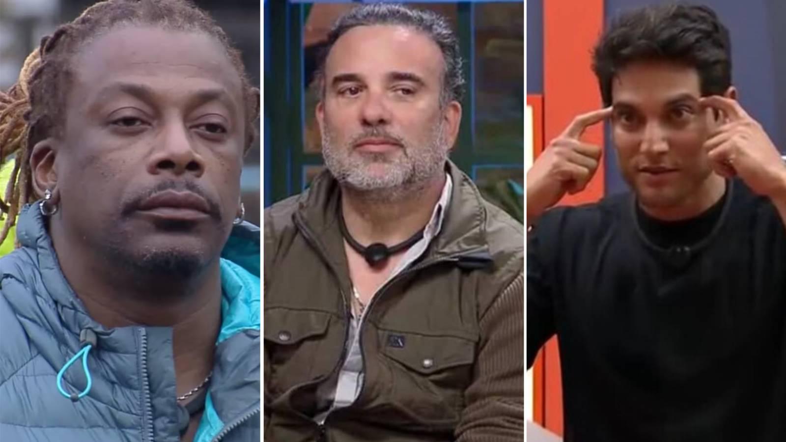 Colagem mostra imagens de Créo Kellab, Fabiano Moraes e Will Guimarães, participantes de A Fazenda que estão na sexta roça do reality show.