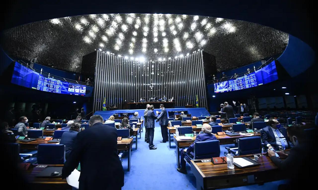 Plenário do Senado Federal durante sessão deliberativa ordinária.
