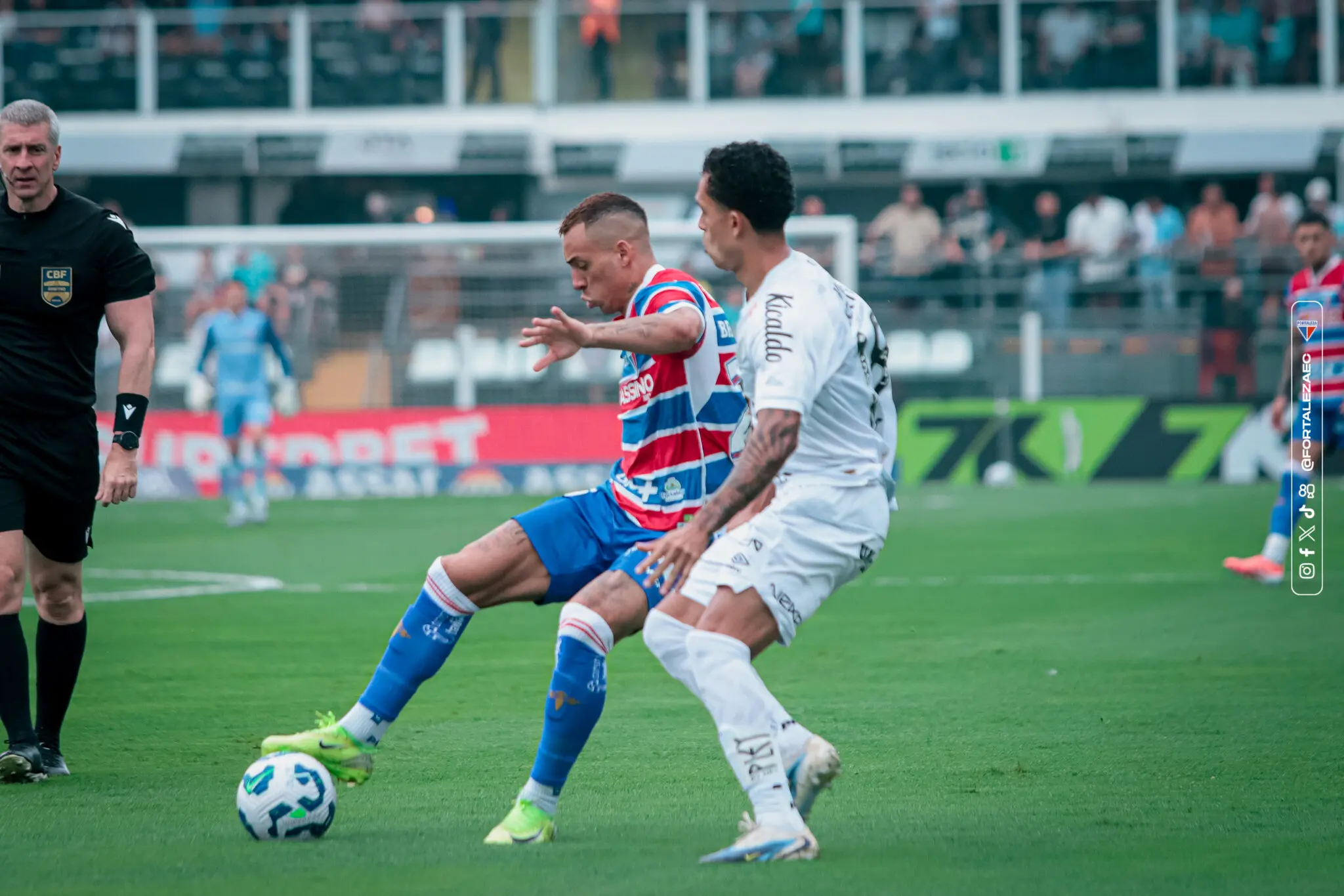 Foto de Santos x Fortaleza pela Série A