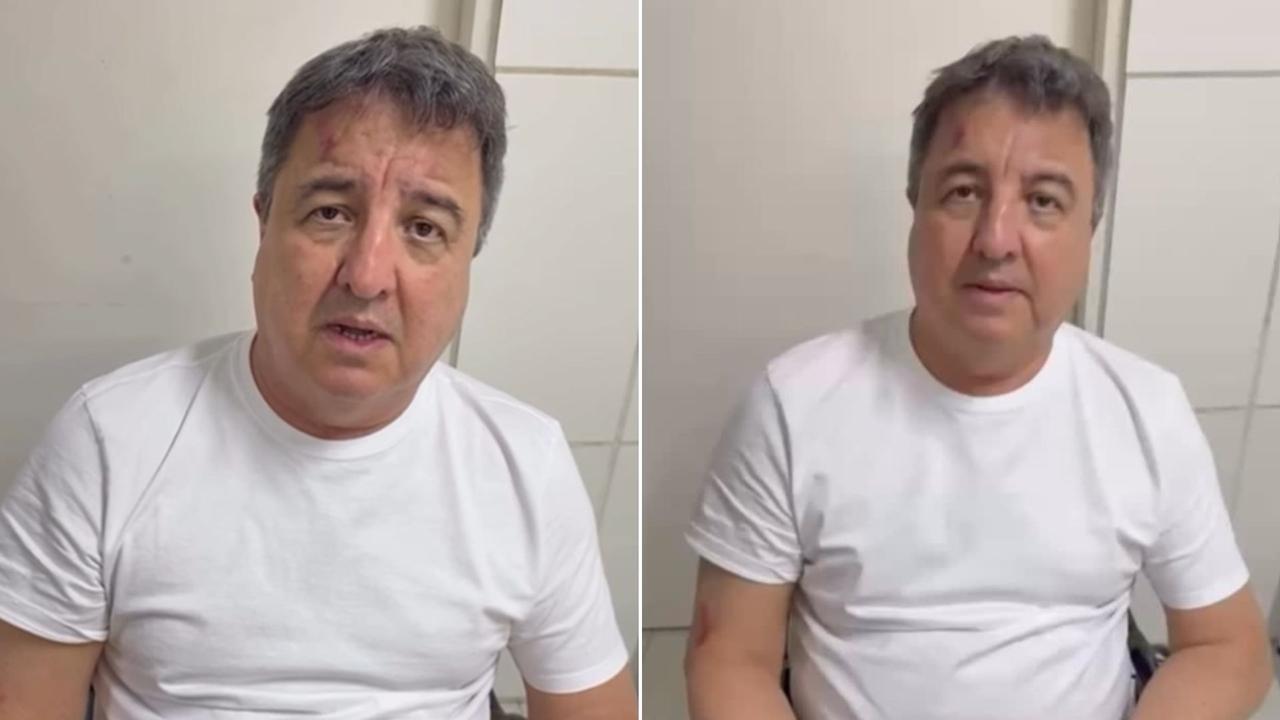 Montagem de duas fotos do deputado federal pelo Ceará Danilo Forte, que sofreu acidente de carro em estrada de Solonópole