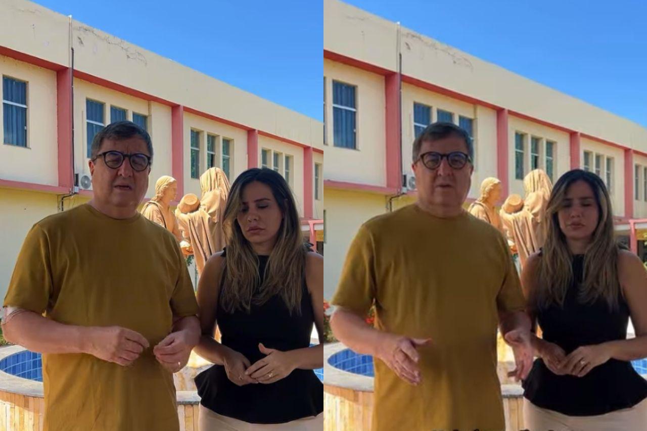 Fotogramas de vídeo do deputado Danilo Forte, vitima de um acidente automobilístico, após a alta.