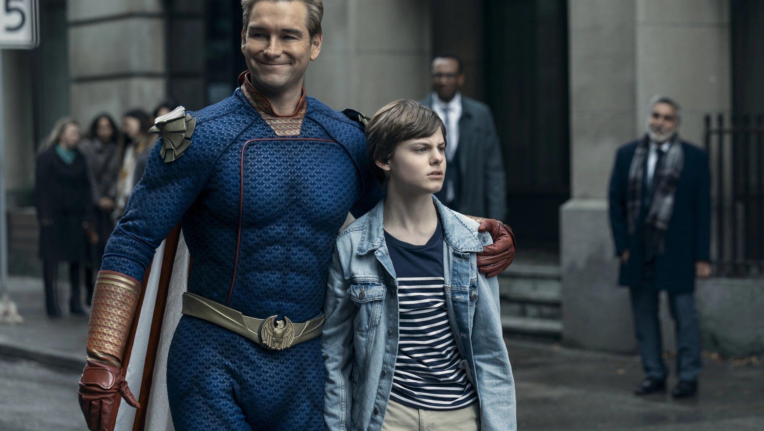 Imagem da série The Boys para matéria sobre elenco de séries que estarão presentes na CCPX em dezembro de 2025.