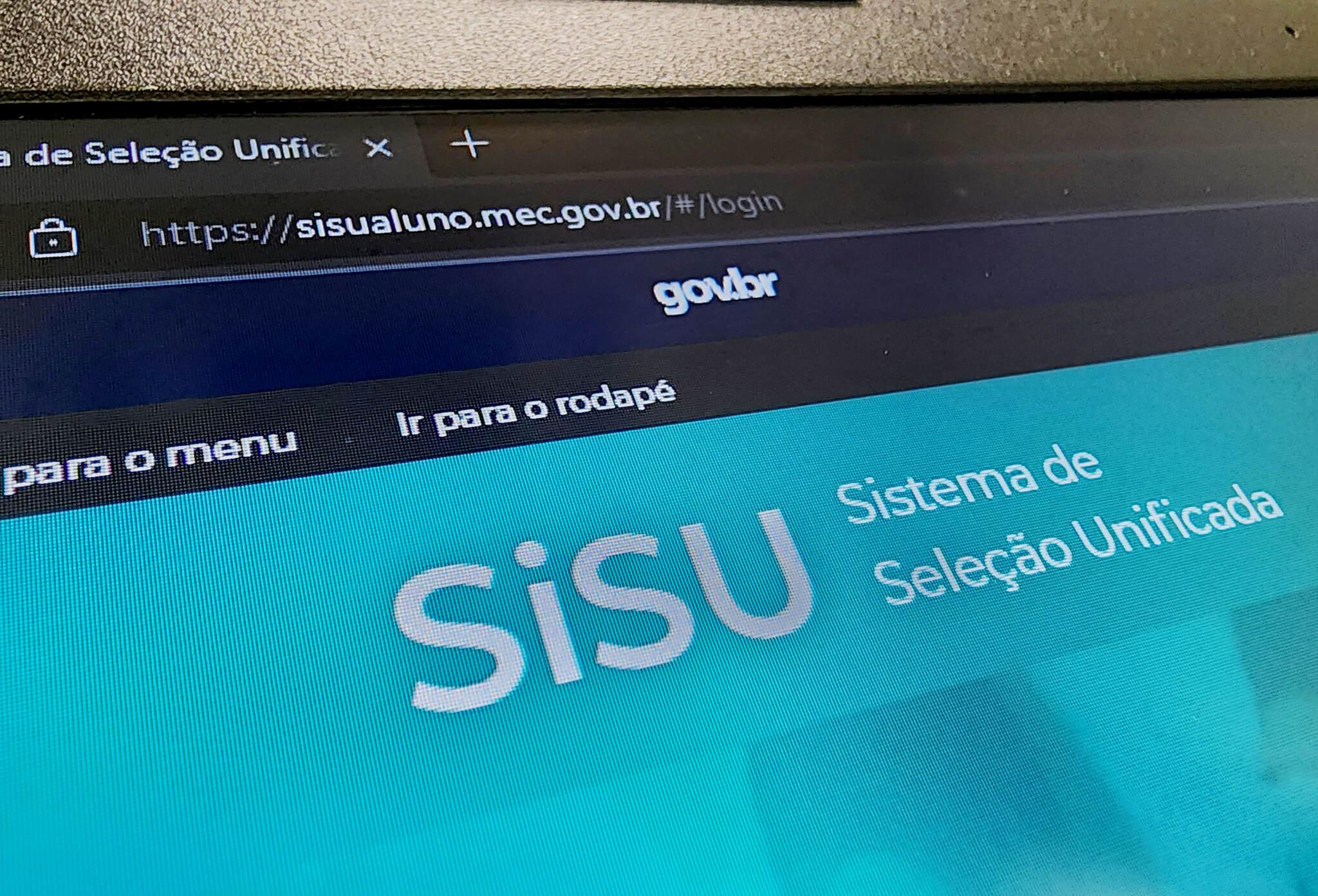 Página do Sistema de Seleção Unificada (Sisu).