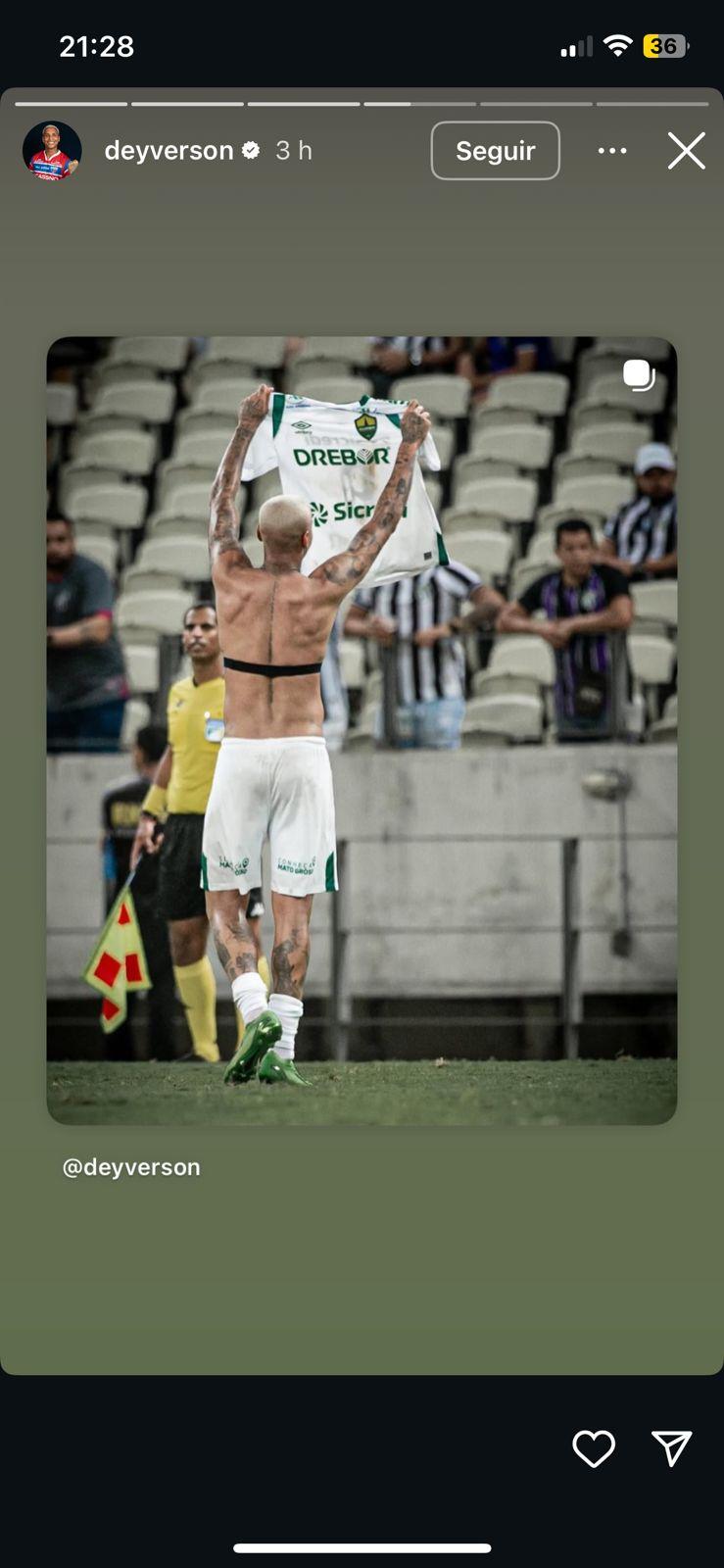 Deyverson provoca Ceará