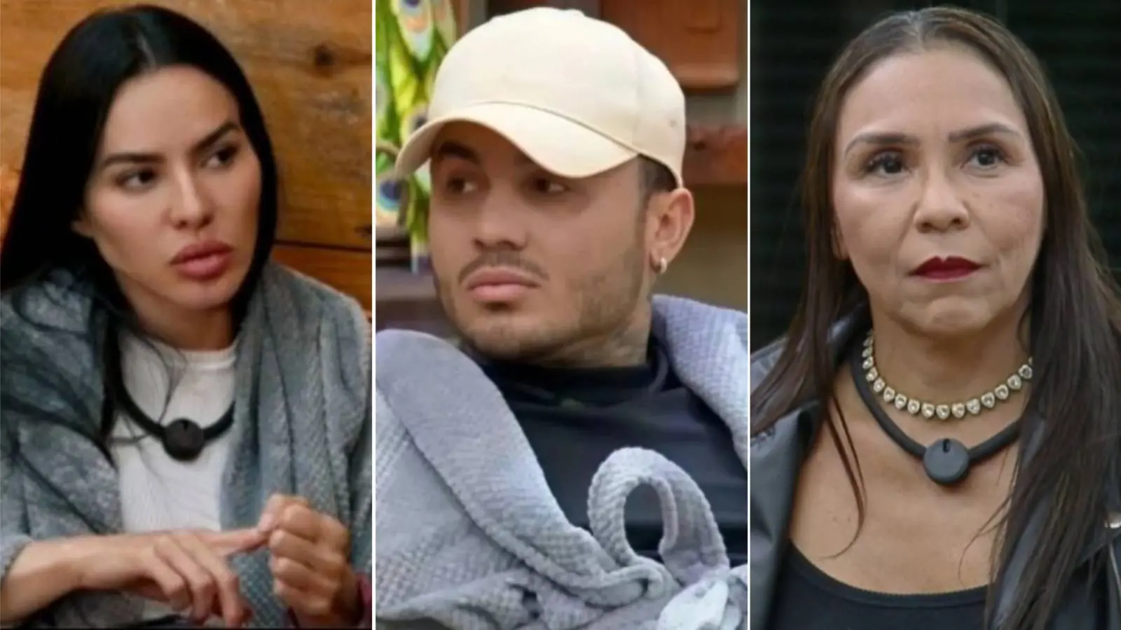 Colagem mostra imagens de Tàmires Assîs, de Wallas Arrais e de Yoná Sousa, participantes do reality show a Fazenda 17 que participam da prova do fazendeiro em 5 de novembro de 2025.