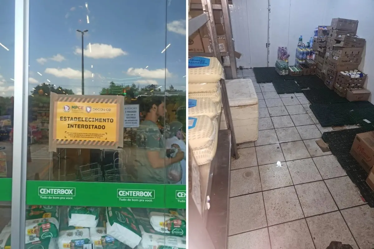 Imagem do centerbox, em Fortaleza, interditado por falta de condições sanitárias.