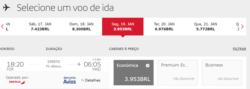 Imagem mostra assentos indisponíveis no site da companhia.