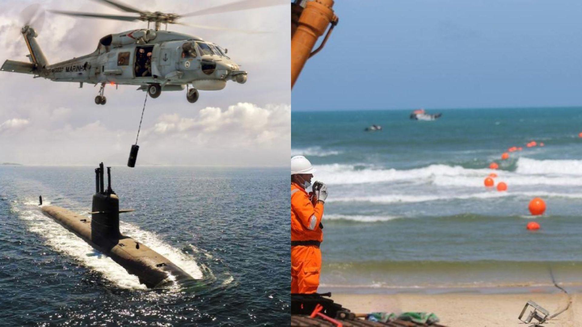 Imagens da ação da Marinha do Brasil em Fortaleza.