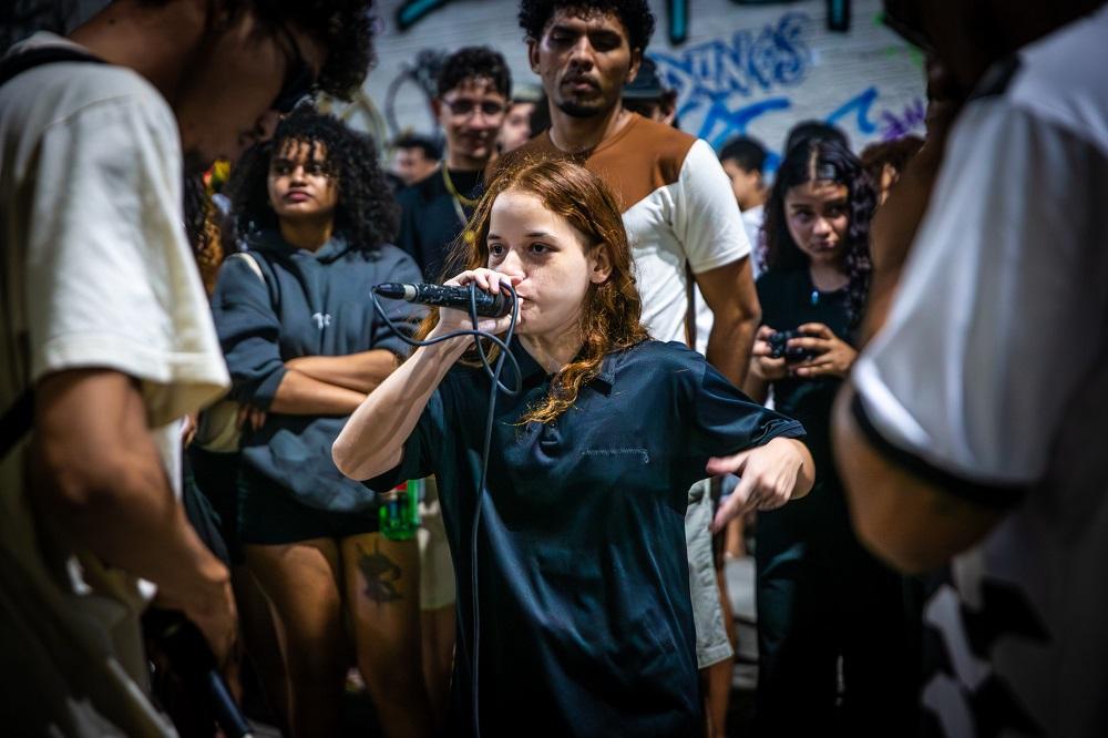 Star em duelo na Cururu Skate e Rap, na Parangaba.