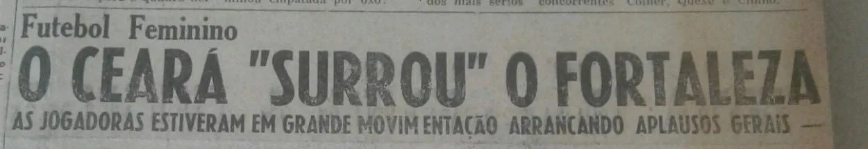 Reprodução do jornal Gazeta de Notícias, publicado em 1955.