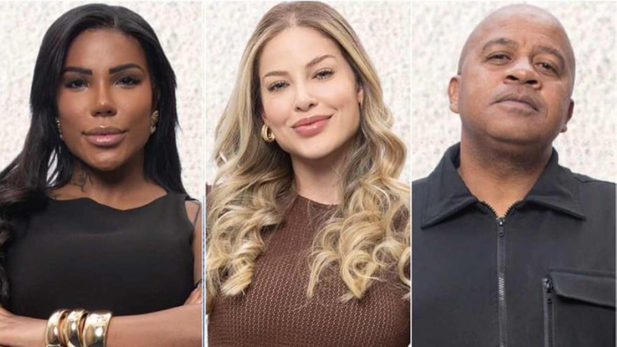 Colagem mostra os participantes da Prova do Fazendeiro: Carol Saory e Toninho.