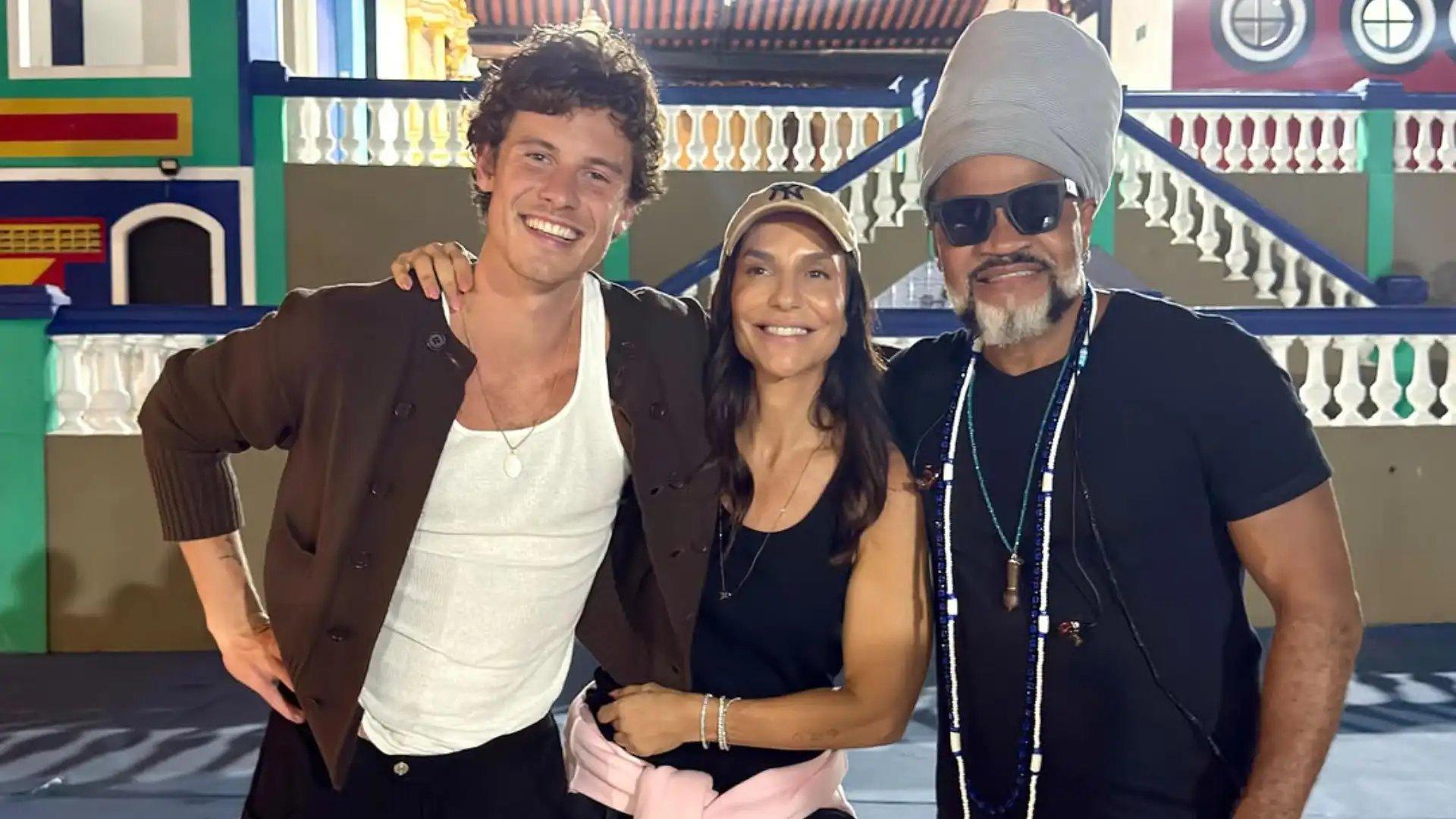 Carlinhos Brown, Ivete Sangalo e Shawn Mendes.