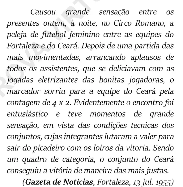 imagem mostra trecho de jornal