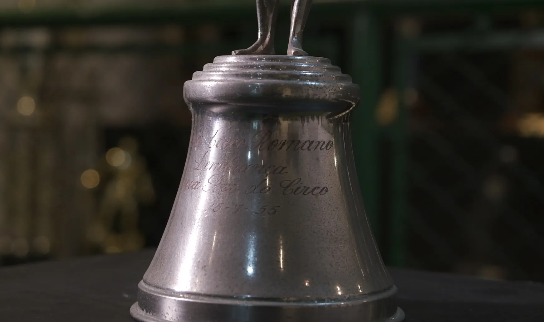 Base do Troféu Antolín Garcia - Gran Circo Romano, de 1955.