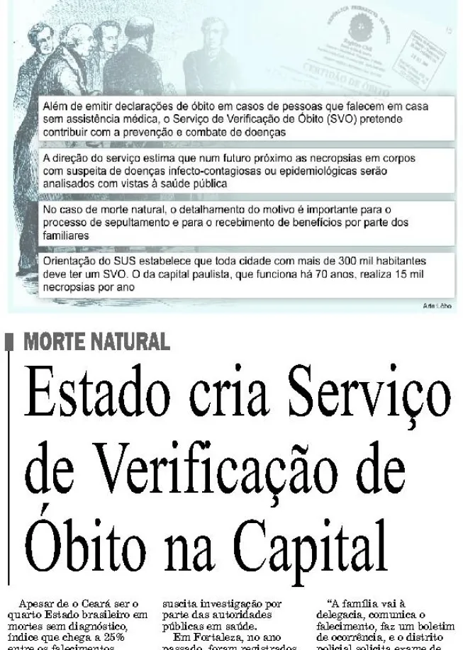 Diário do Nordeste noticiou a abertura do SVO Fortaleza, em maio de 2005.