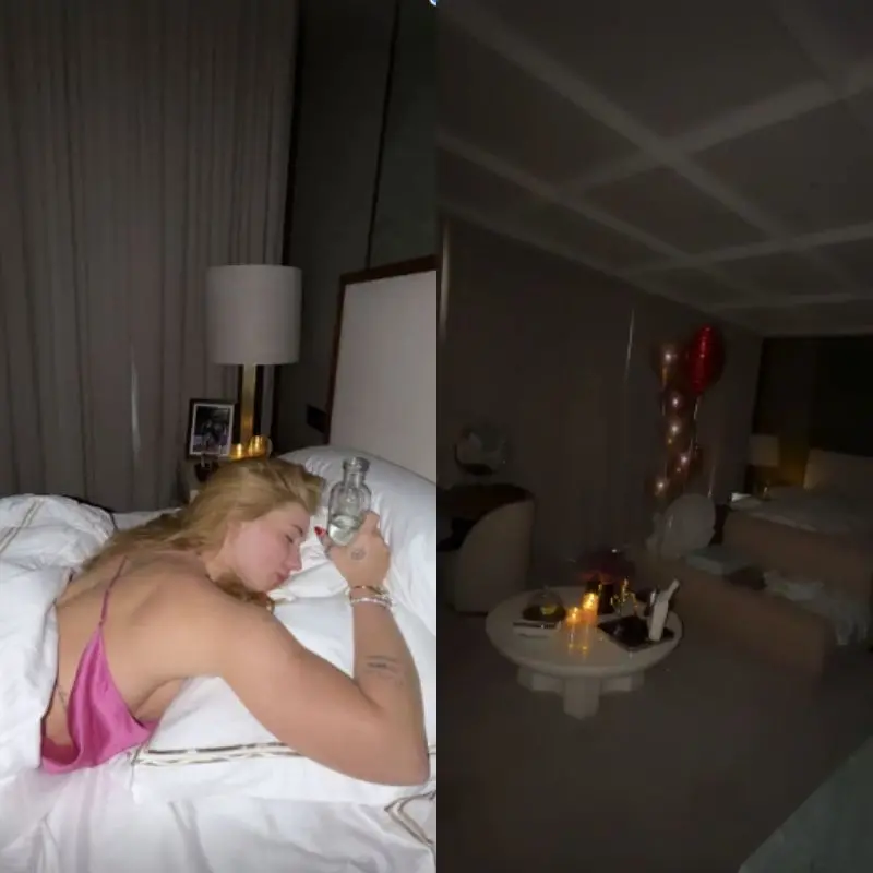 Amigo de Virginia mostrou a decoração romântica do quarto da influenciadora em Londres