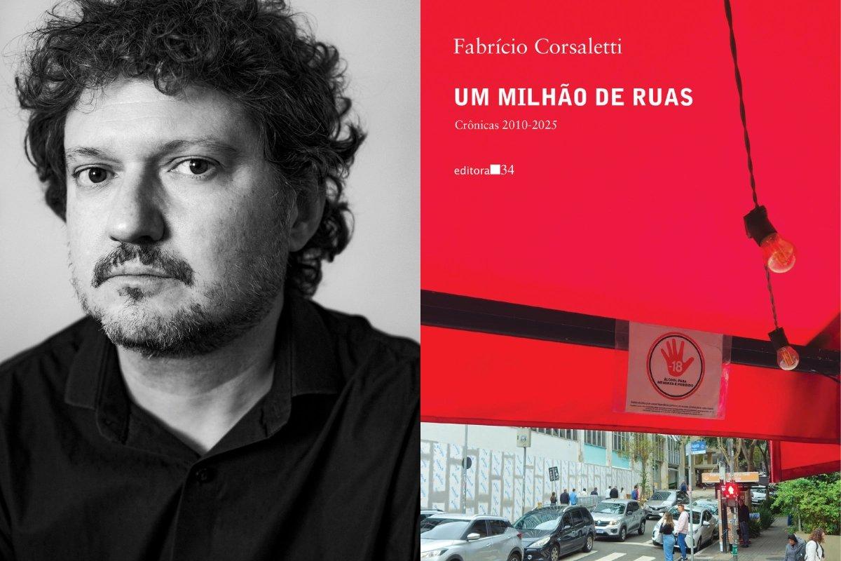 Imagem de capa do livro Um milhão de ruas para matéria sobre Crônicas urbanas de Fabrício Corsaletti renovam olhares sobre formas de habitar as cidades.