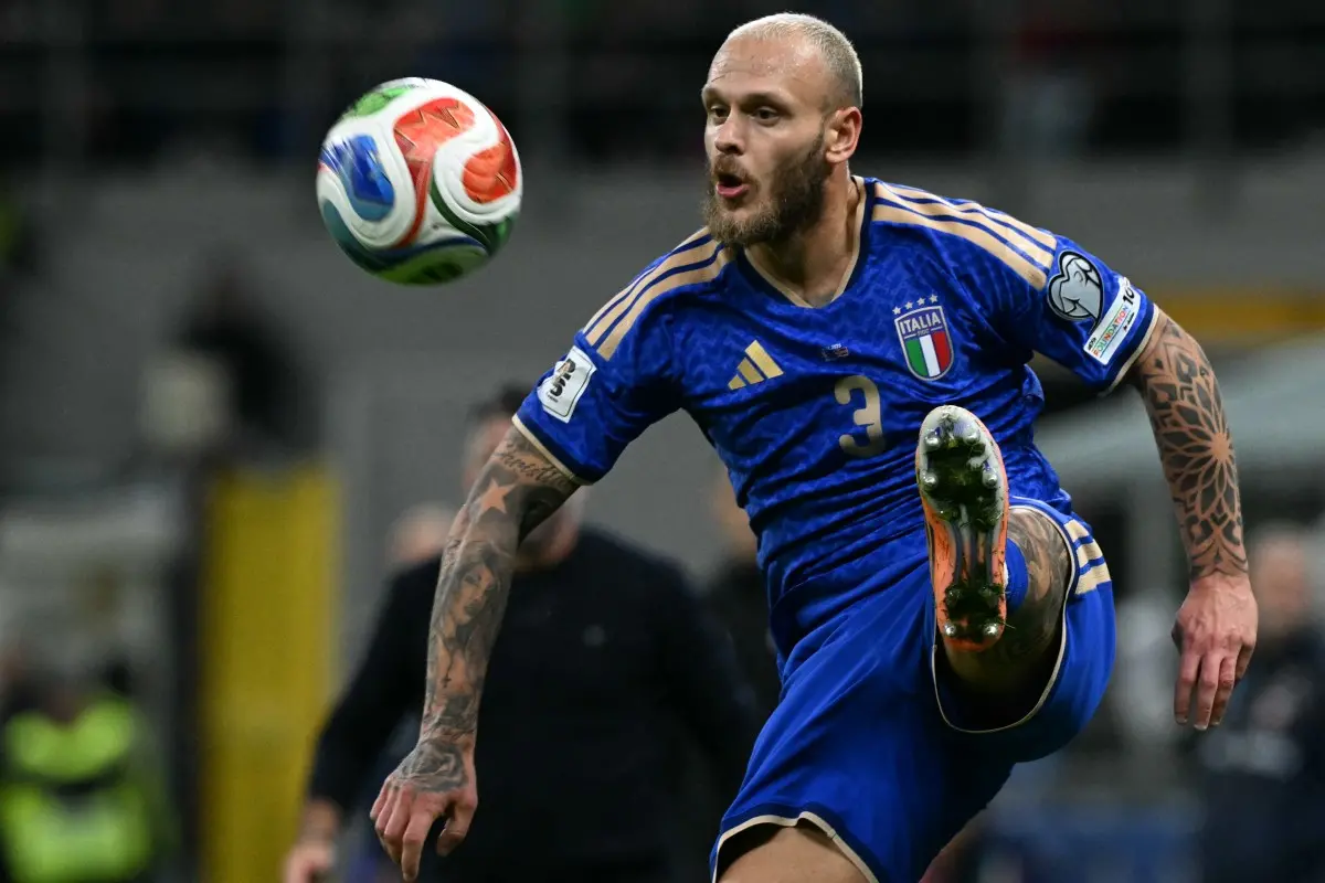 Atleta em ação da Seleção da Itália