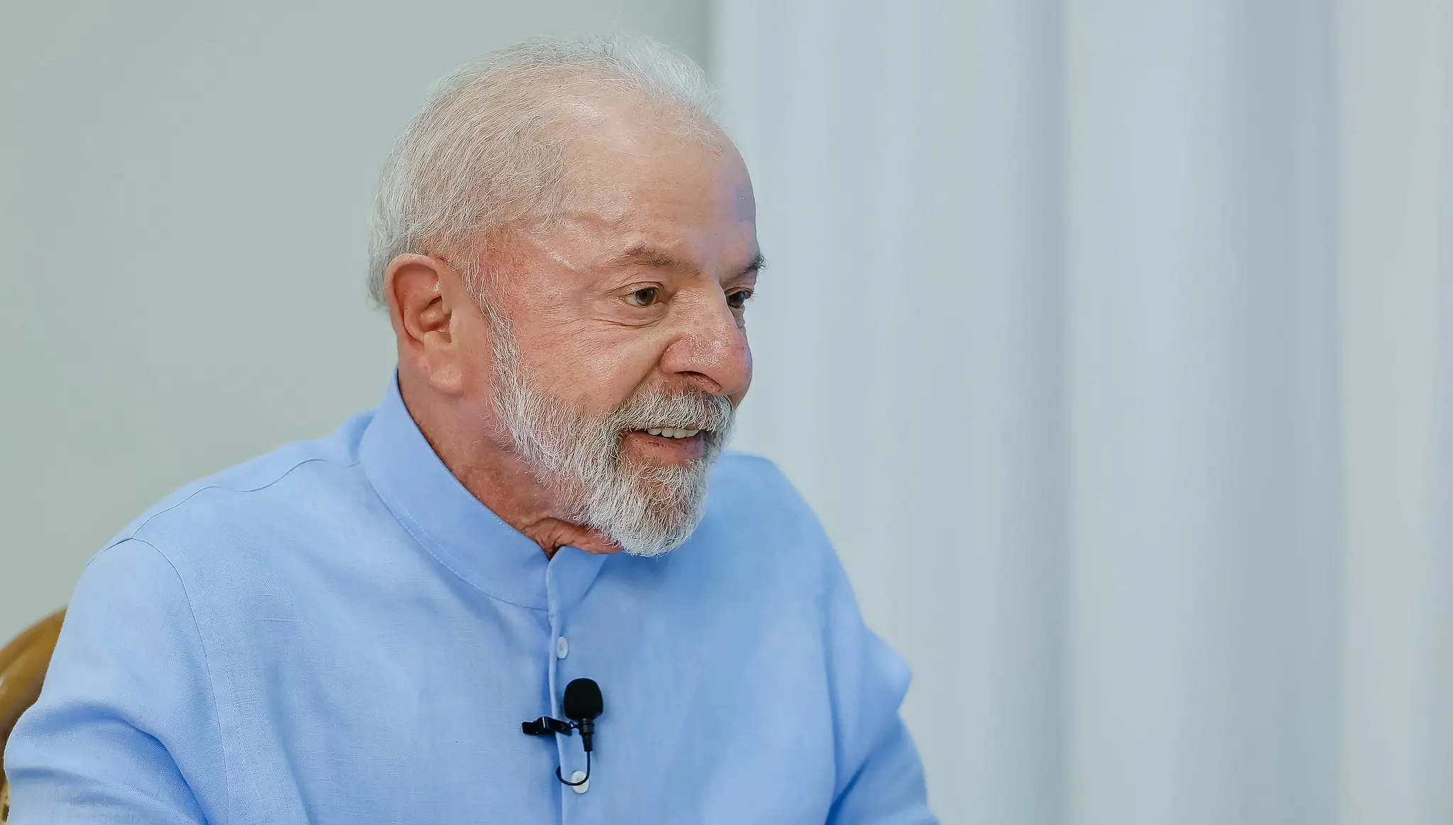 Presidente da República, Luiz Inácio Lula da Silva, durante entrevista para o JMTV, da TV Mirante. Imperatriz – Maranhão (MA).