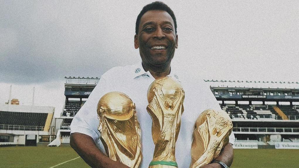 Foto de Pelé, o Rei do Futebol