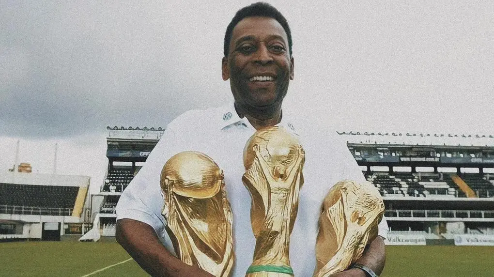 Foto de Pelé, o Rei do Futebol