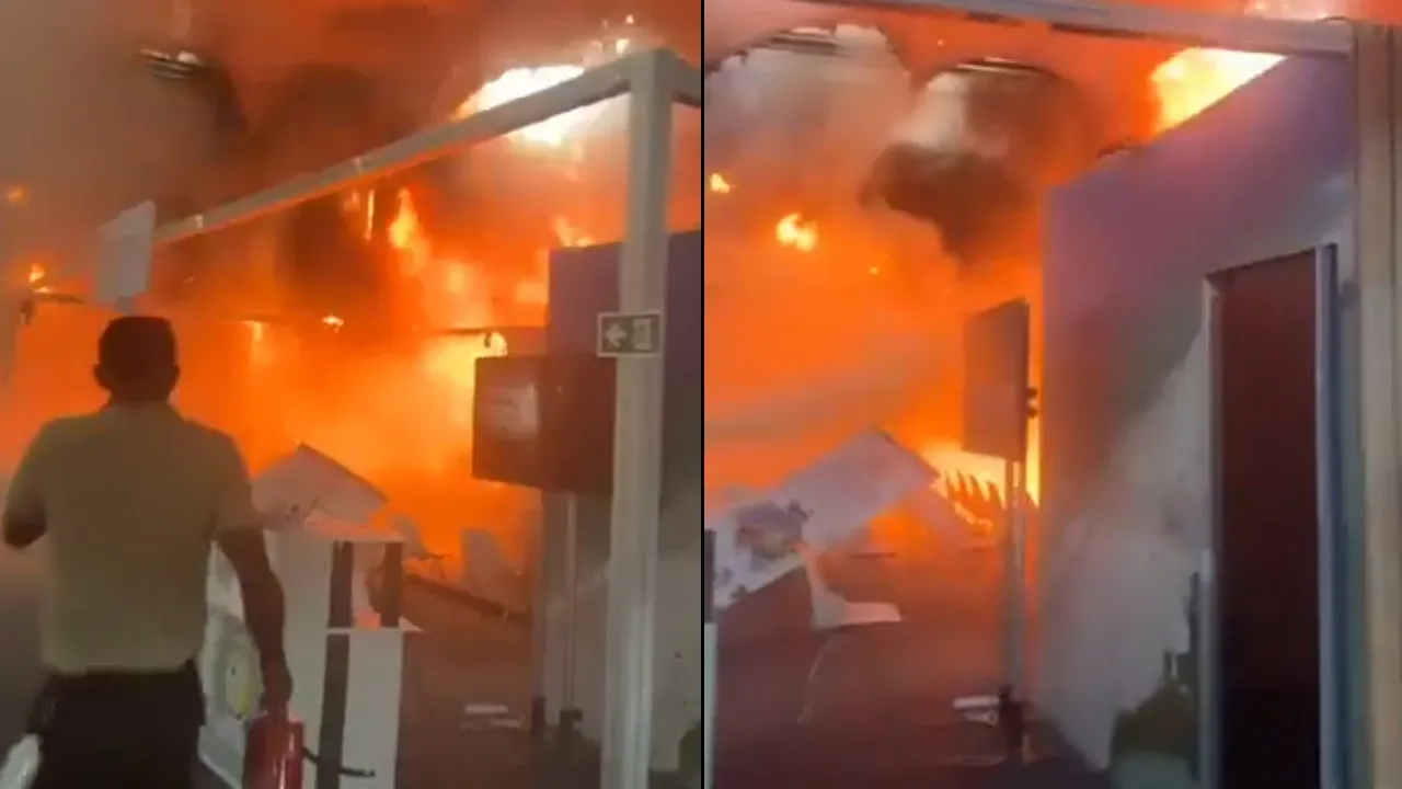 Fogo em pavilhão da COP 30