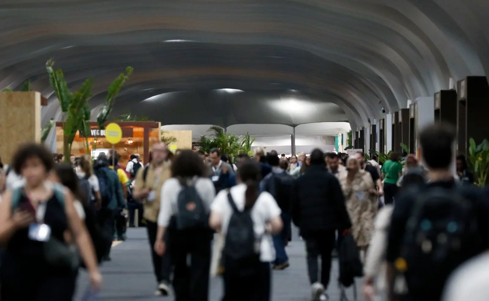 Movimentação de participantes da COP30.