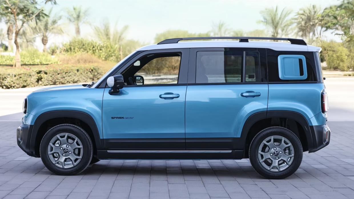 Foto do carro Chevrolet Spark, modelo elétrico que será produzido no polo automotivo de Horizonte.