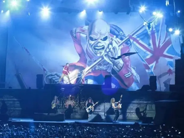 Iron Maiden fez um show para cerca de 35 mil pessoas no Castelão em 2016.