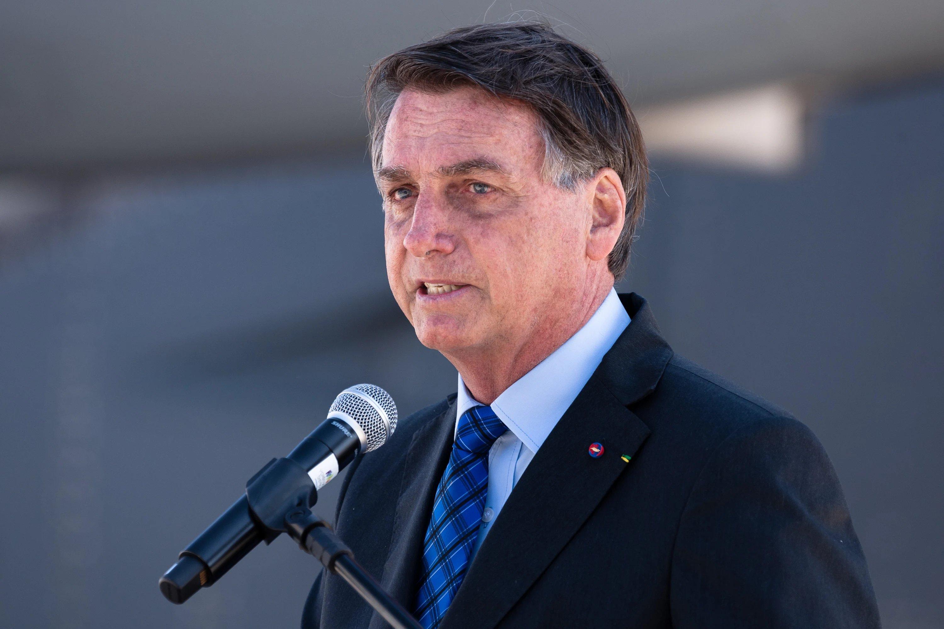 Imagem do ex-presidente Jair Bolsonaro para matéria sobre STF encerra recursos e Bolsonaro pode começar a cumprir pena de 27 anos de prisão.