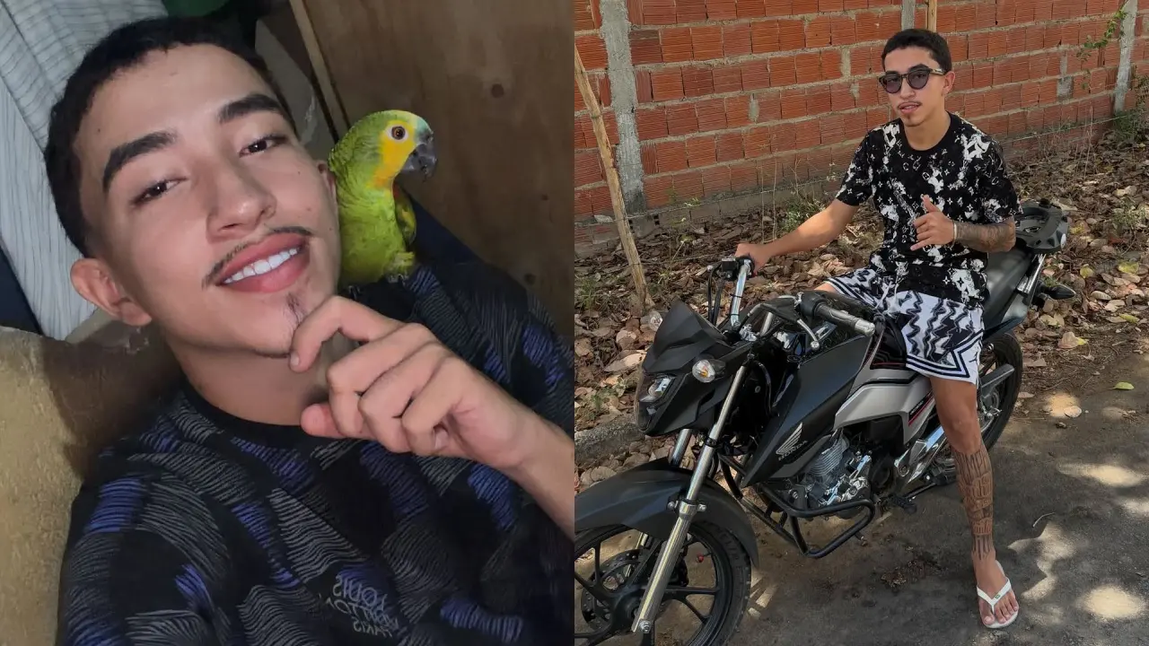 Cearense do Grau era conhecido por vídeos com animais e fazendo a prática do 'grau'. Em fotos, ele aparece com papagaio  no ombro e em cima de uma foto usando óculos escuro.