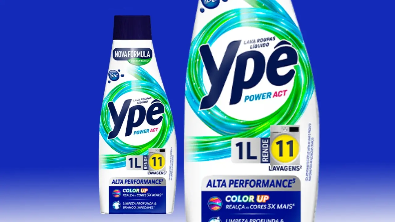 Frasco do Lava Roupas Líquido Tixan Ypê.