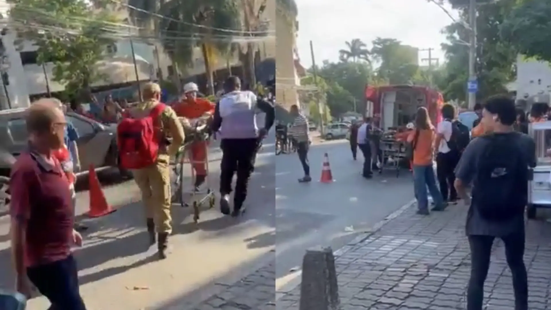 Tiroteio no Cefet do Maracanã, no Rio de Janeiro.