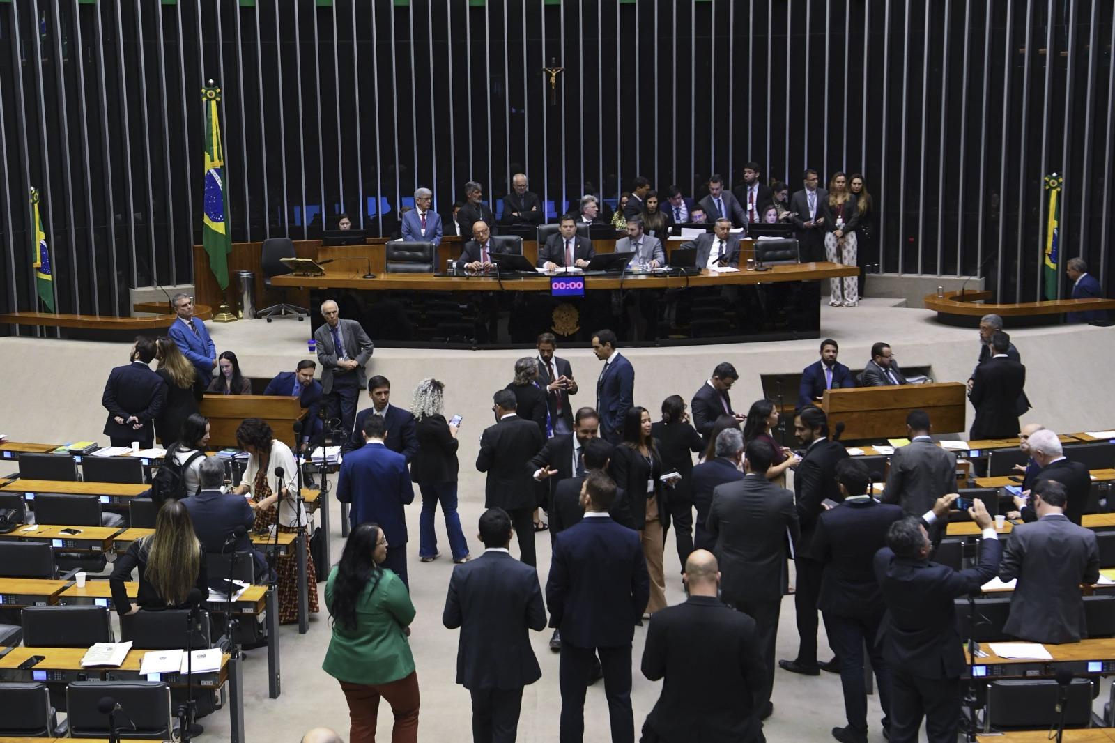 Foto do Plenário do Senado Federal.
