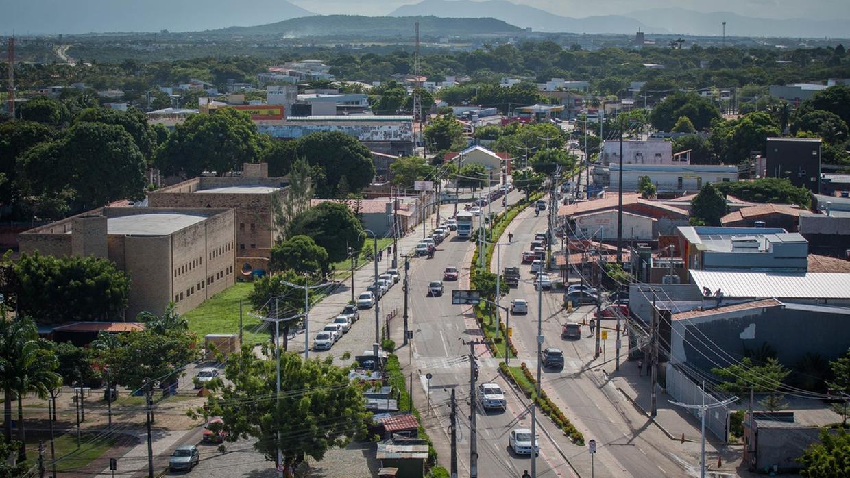 Imagem aérea do município do Eusébio.