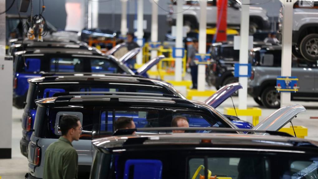 Foto da operação no polo automotivo do Ceará, em Horizonte.