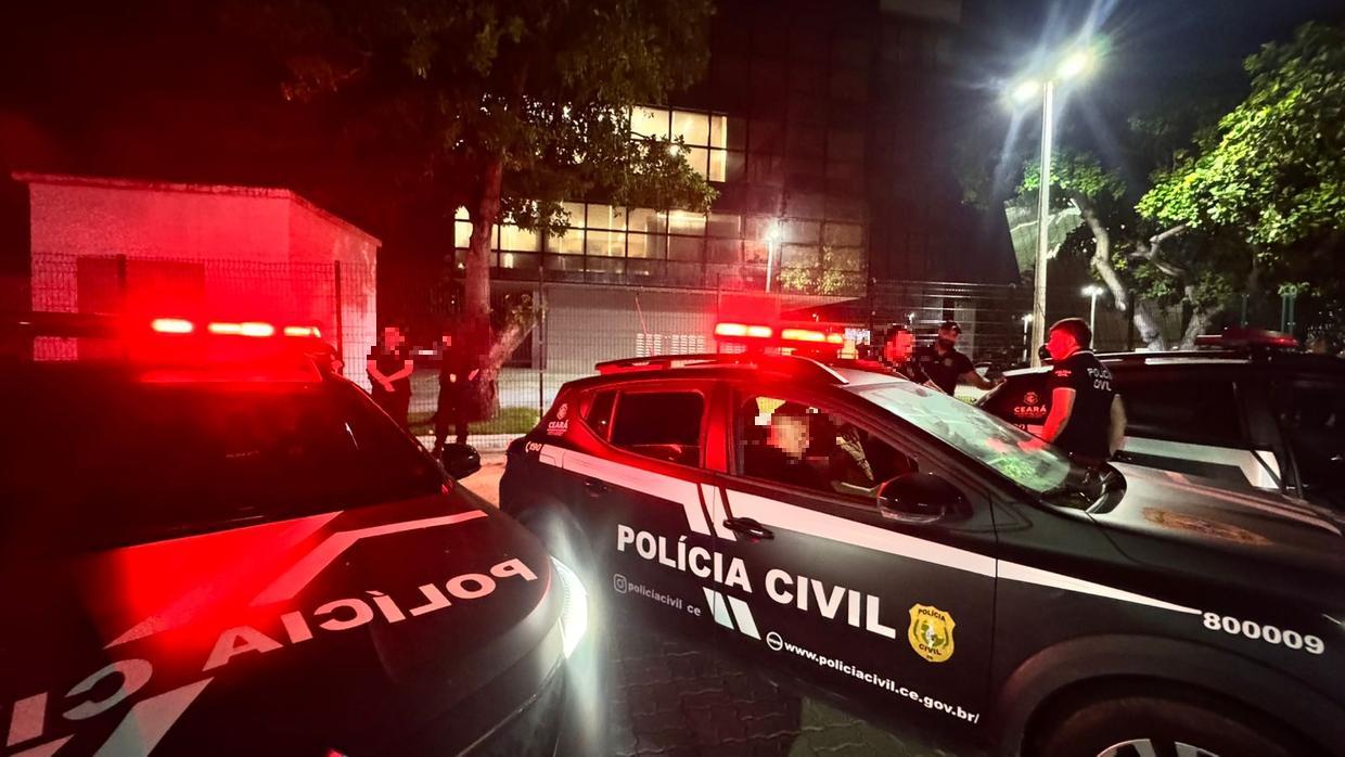 viaturas da policia civil do ceara em ocorrência.
