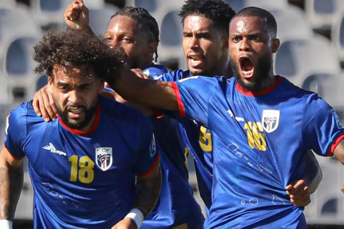 Atletas da seleção de Cabo Verde em ação