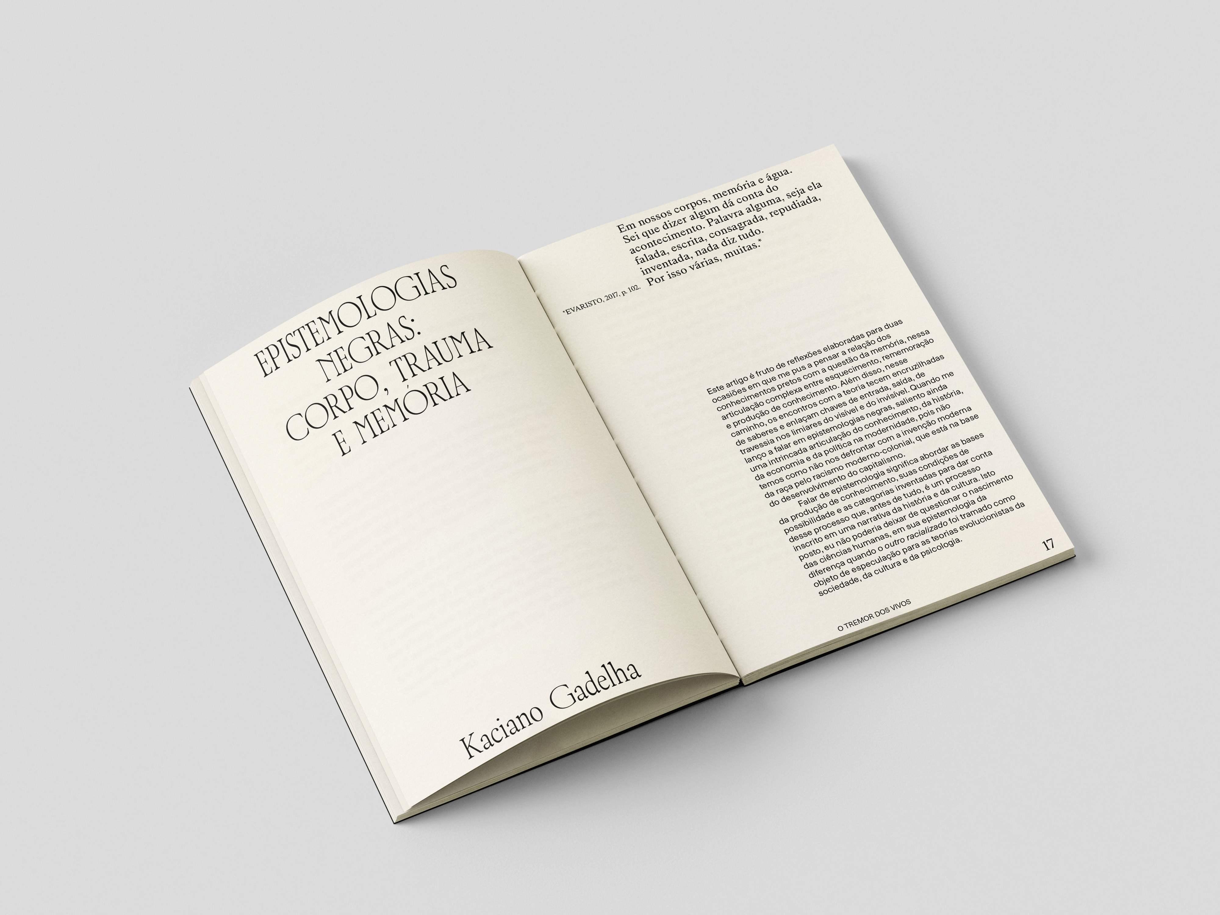 Imagem de trecho do livro O Tremor dos Vivos, de Kaciano Gadelha, publicado pela LAC Editora.