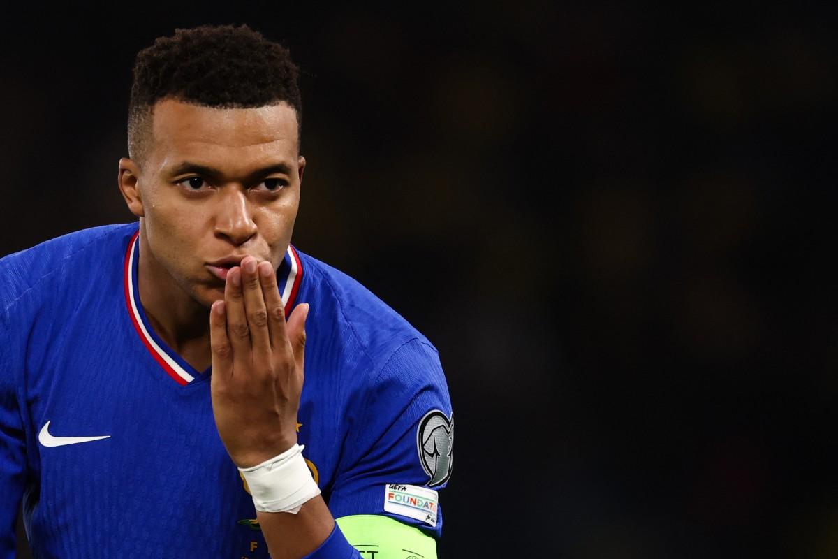 Mbappé em ação pela seleção da França