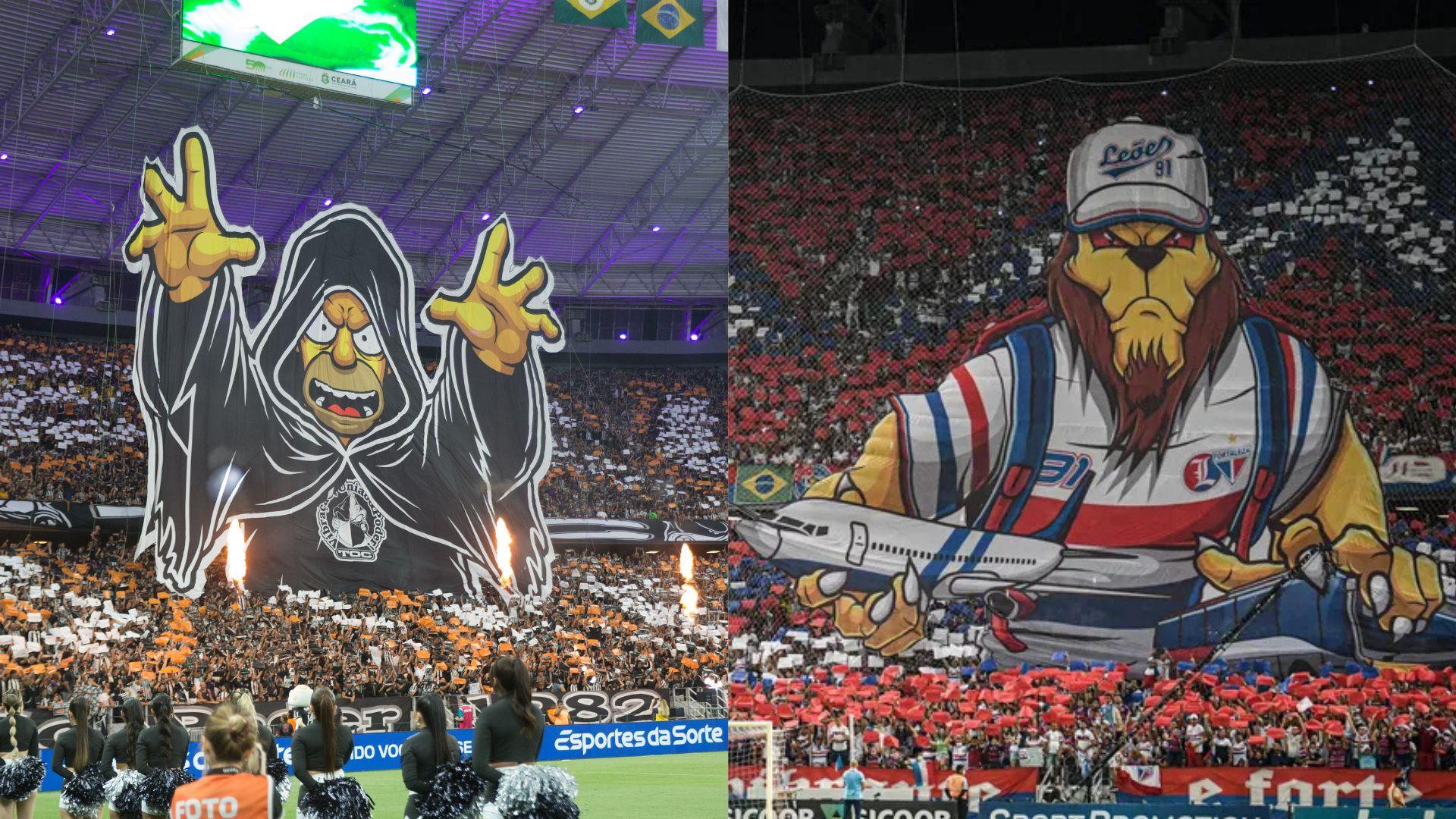 Mosaicos de Ceará e Fortaleza ao longo de 8 anos de presenças em Série A