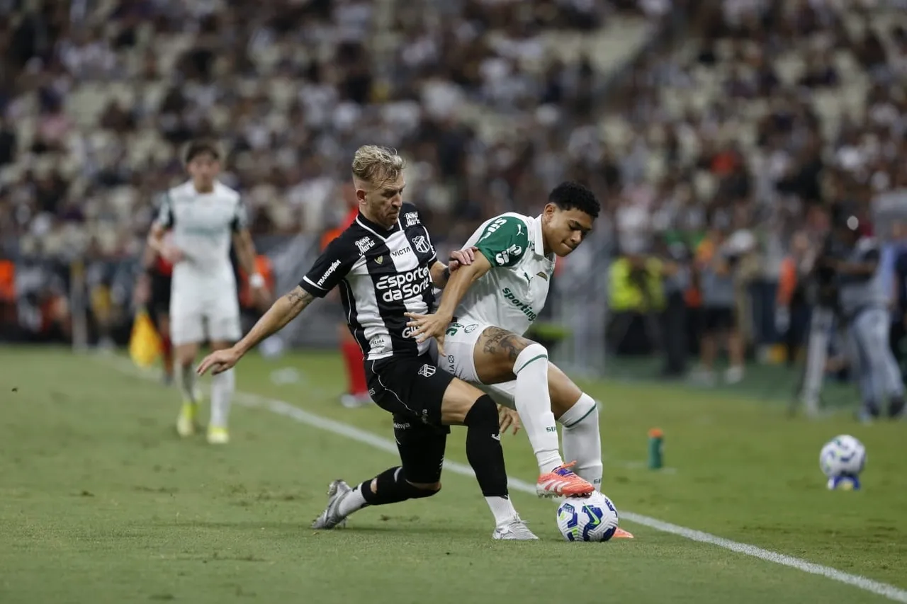 O Ceará foi rebaixado para a Série B após derrota para o Palmeiras