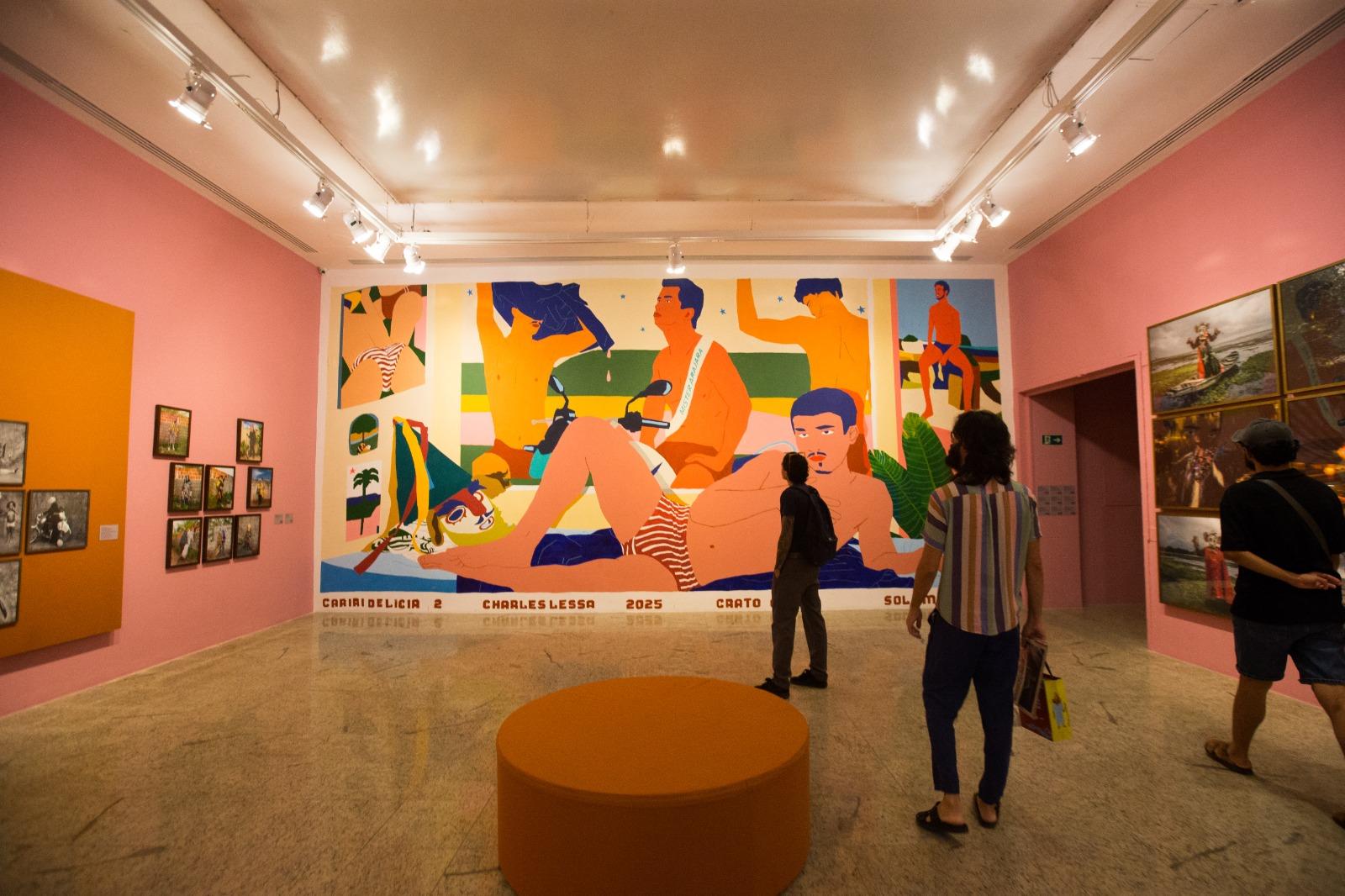 Mural 'Cariri Delícia 2', do artista cearense Charles Lessa.