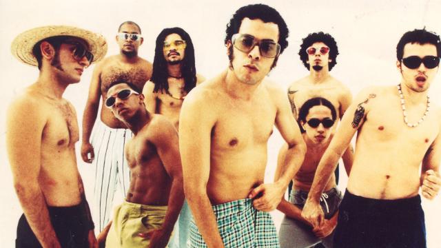 Formação original da Chico Science & Nação Zumbi.