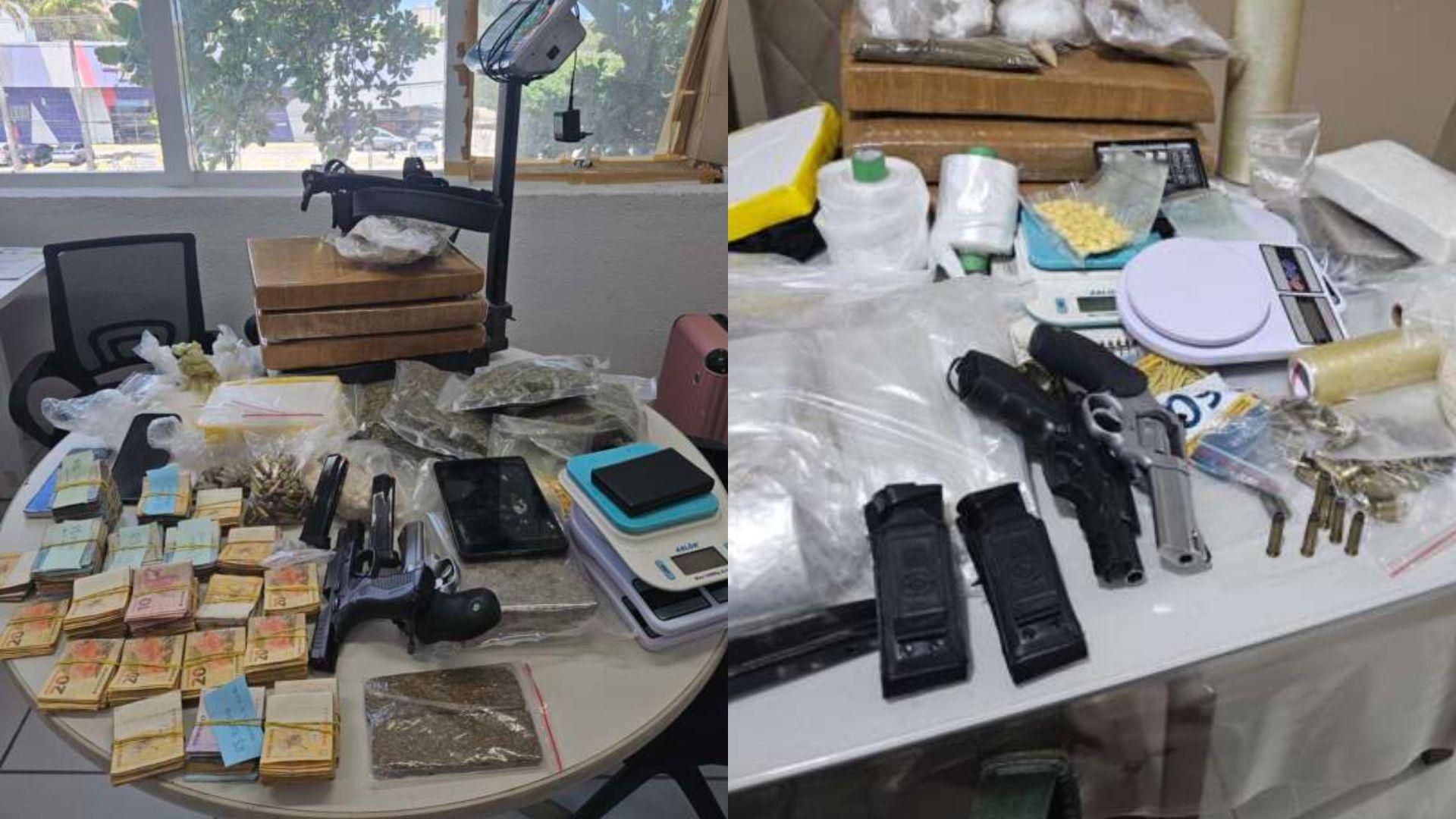 Apreensões da operação.