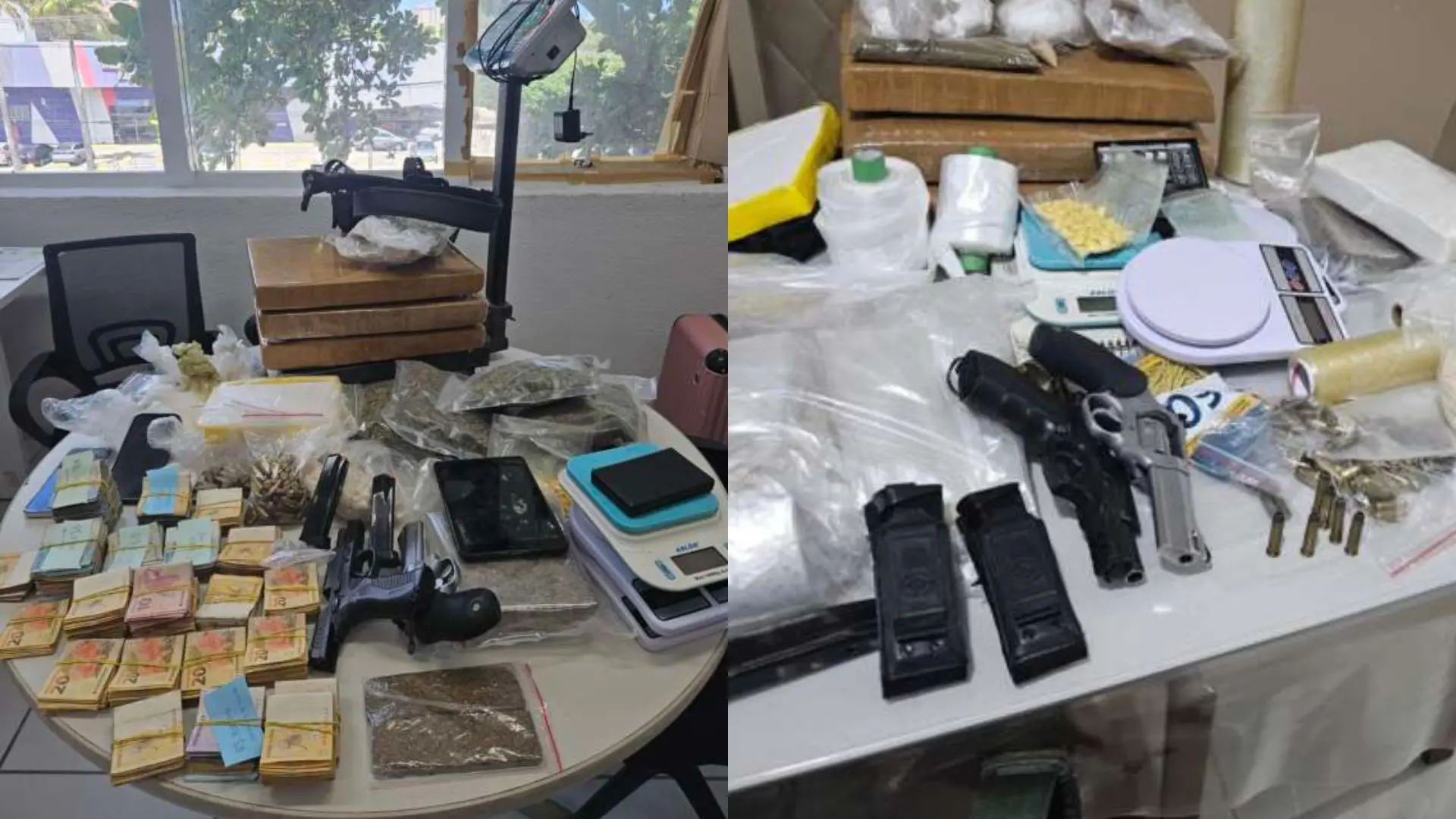 Apreensões da operação.