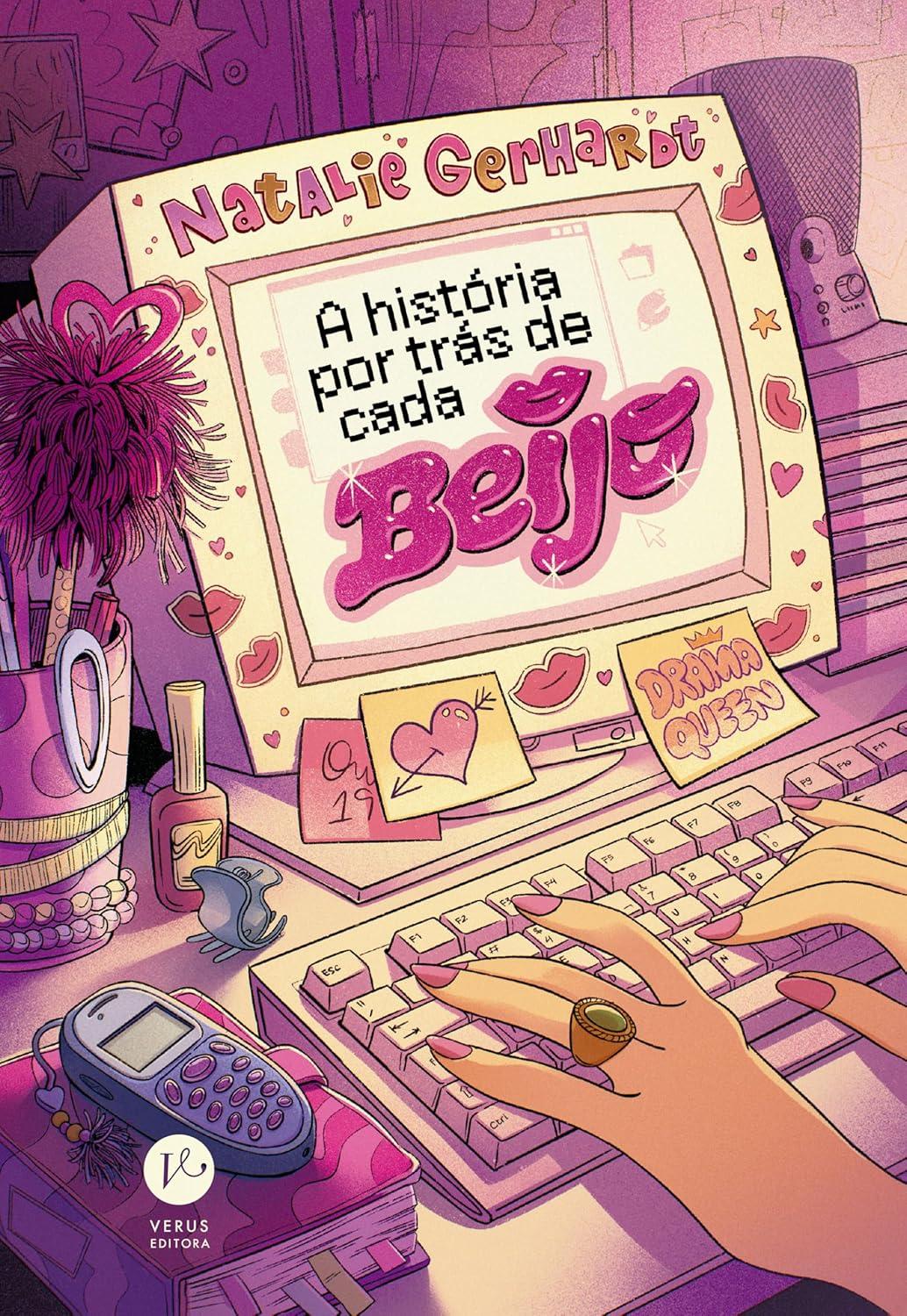 Imagem de capa do livro A história por trás de cada beijo, para matéria sobre romances de fim de ano.